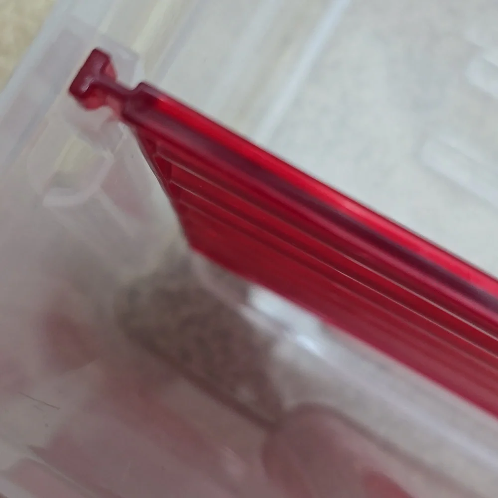 Red Storage Box With Dividers